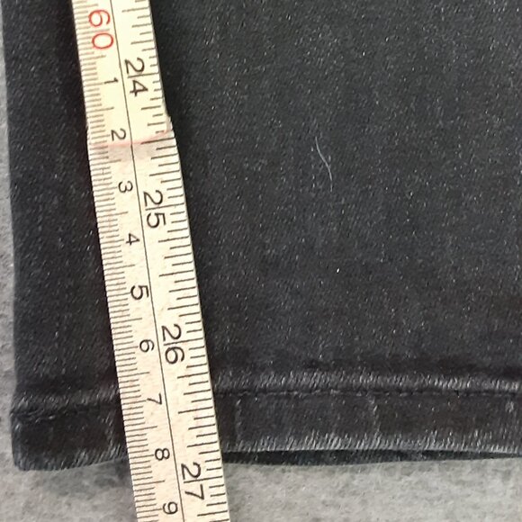 Lucky Brand Black Denim Mid Rise Ava Skinny Size 8/29 A Ankle Stretch Zip Fly - Picture 6 of 12